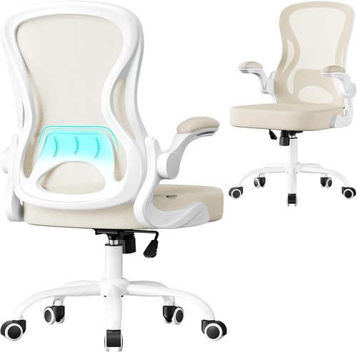 Beige ergonomic office - beige, chair